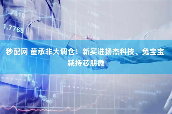 秒配网 董承非大调仓！新买进扬杰科技、兔宝宝 减持芯朋微